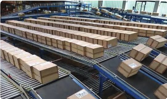 Hệ thống băng tải phân loại hàng hóa